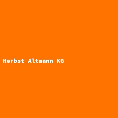 Manufacturer: Herbst Altmann KG