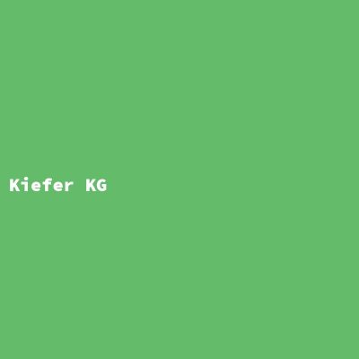 Manufacturer: Kiefer KG