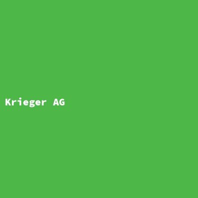 Manufacturer: Krieger AG