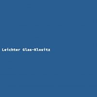 Leichter Glas-Klositz