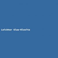 Leichter Glas-Klositz