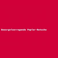 Besorgniserregende Papier-Rutsche