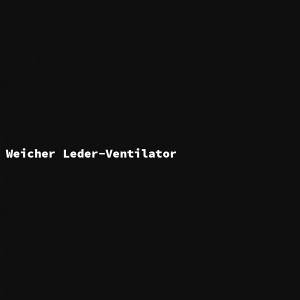 Weicher Leder-Ventilator