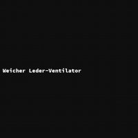 Weicher Leder-Ventilator
