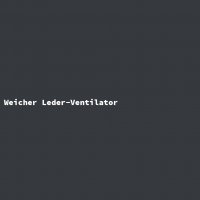 Weicher Leder-Ventilator
