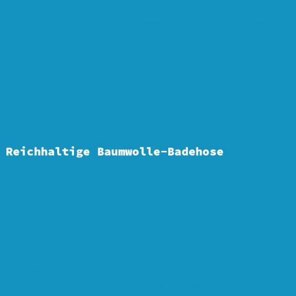 Reichhaltige Baumwolle-Badehose