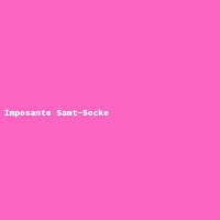 Imposante Samt-Socke