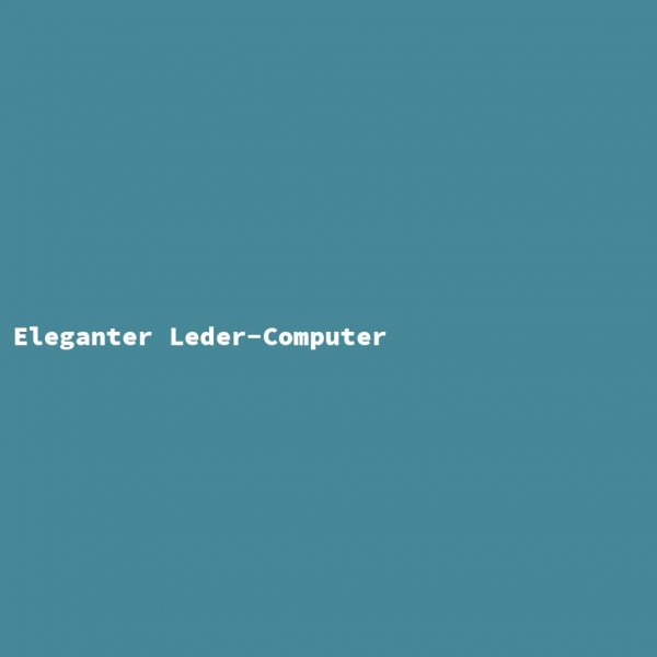 Elegant Leather Computer