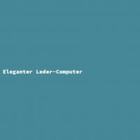 Eleganter Leder-Computer