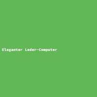 Eleganter Leder-Computer