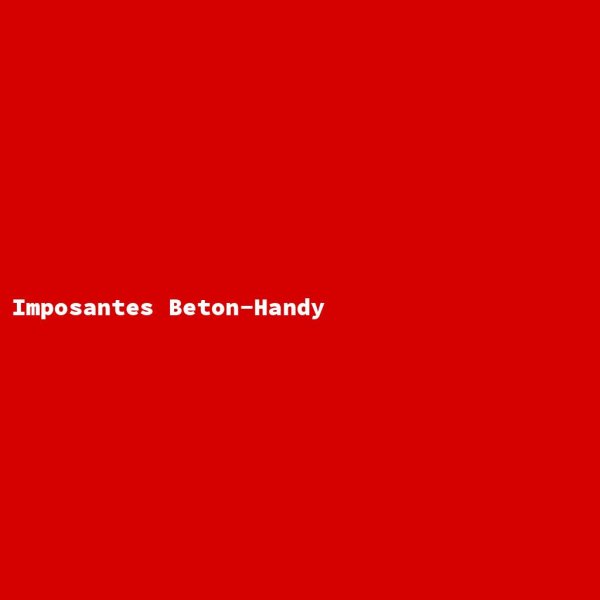 Imposantes Beton-Handy