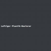 Luftiger Plastik-Rasierer