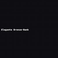 Elegante Bronze-Bank