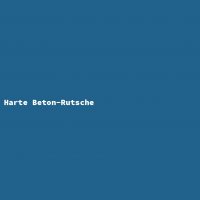 Harte Beton-Rutsche